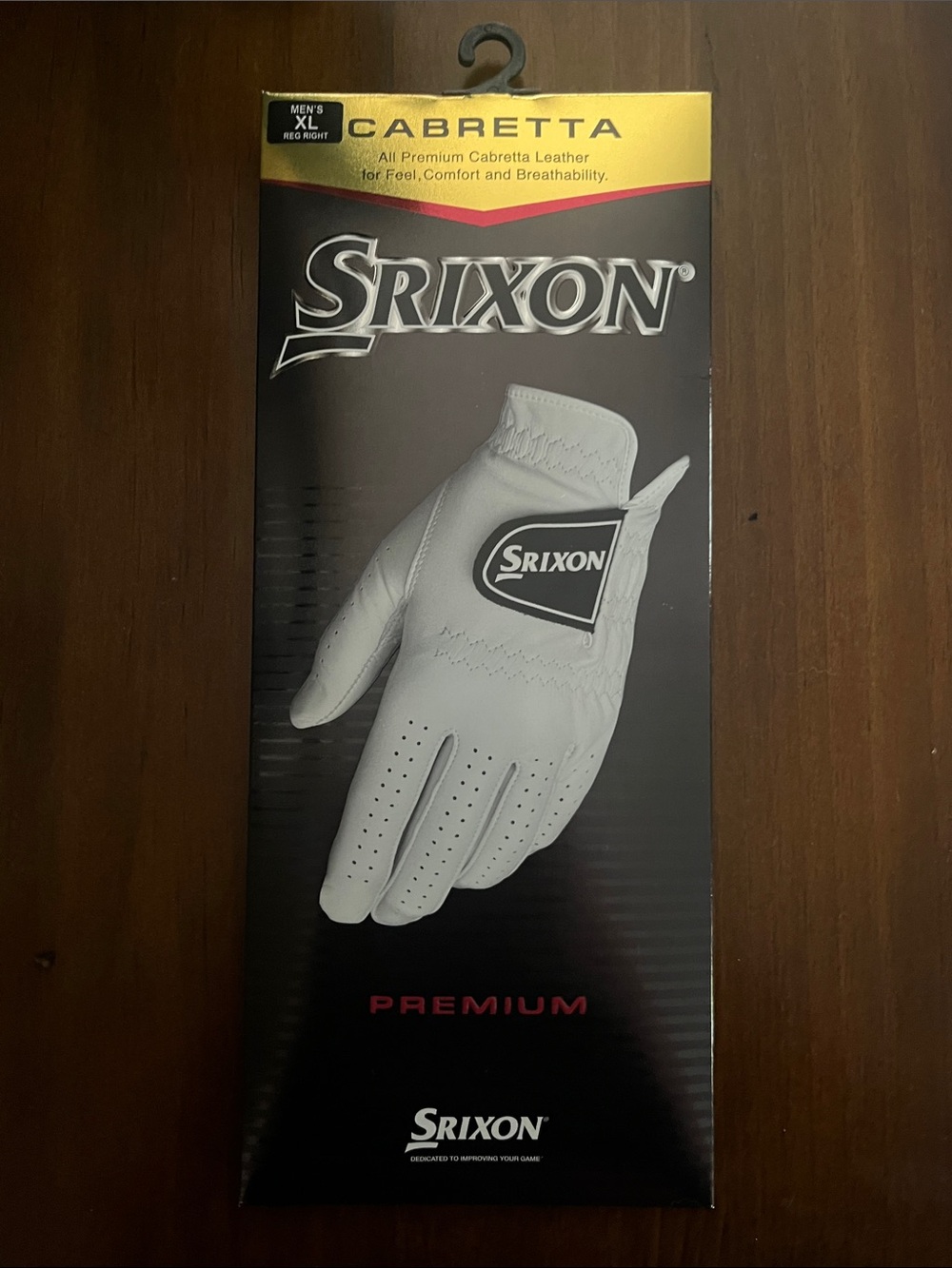 Srixon Men's Cabretta Leather Golf Glove - White